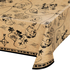 Pirate Treasure Table Cover Plastic 54x102