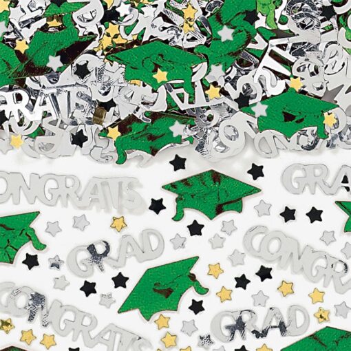 Green Congrats Grad Confetti 2.5Oz