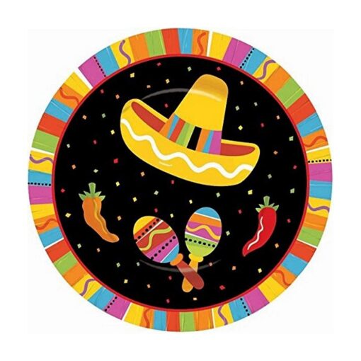 Fiesta Fun Plates 7&Quot; 8Ct