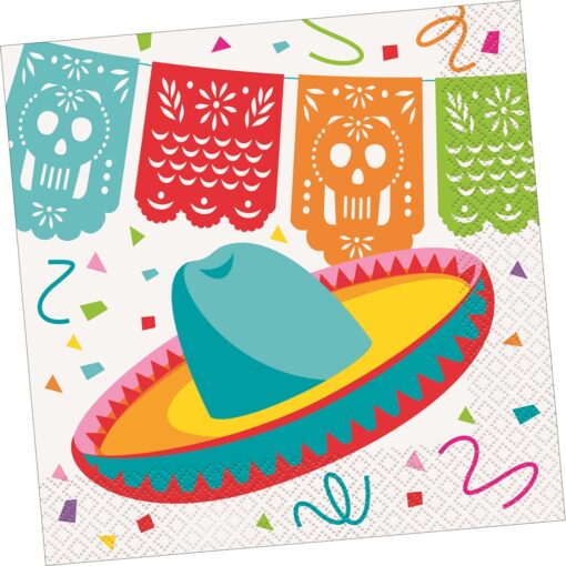 Mexican Fiesta Napkins Lunch 16Ct