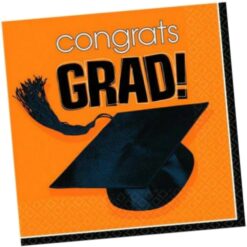 Orange Grad Napkins Lunch 36CT