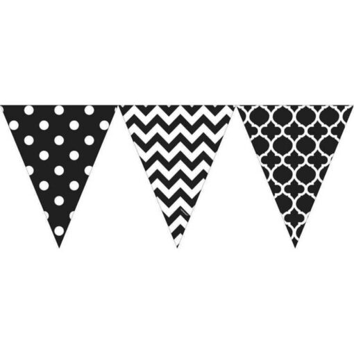 Pennant Banners Black Designs