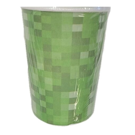 Minecraft Green Cups Hoy/Cold 9Oz 10Ct