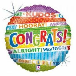 18" RND Lots O' Congrats Foil Balloon