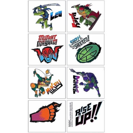 Rise Of The Teenage Mutant Ninja Turtles Temporary Tattoos