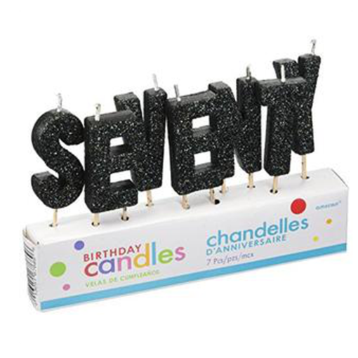 Seventy Glitter Candle