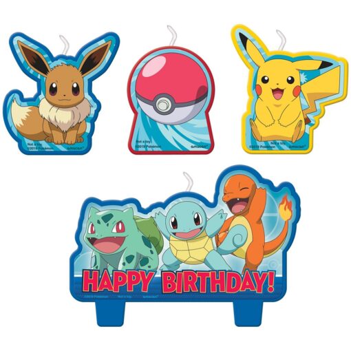 Pokemon™ Birthday Candle Set 4Ct