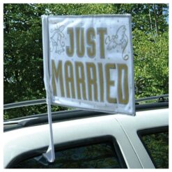Just Married Car Flag