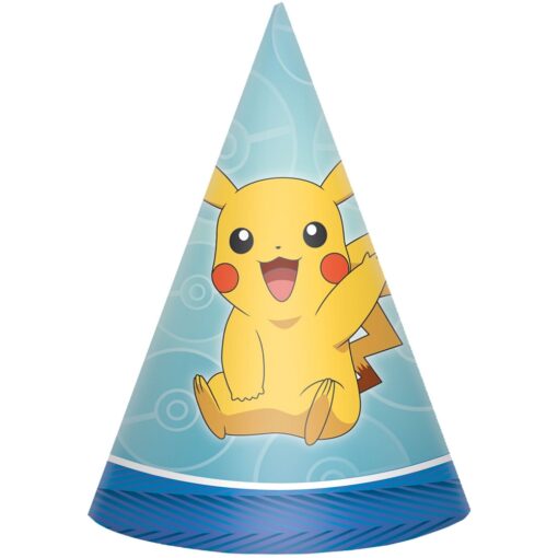 Pokemon™ Paper Party Hats 6&Quot; 8Ct