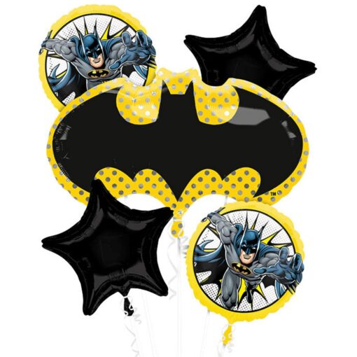 Bqt Batman Foil Balloons 5Pcs