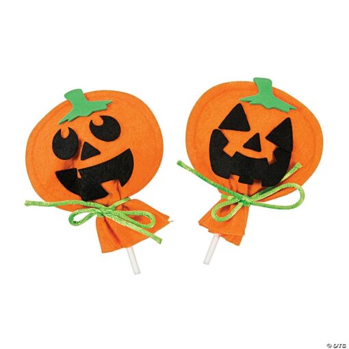 Felt Pumpkin Sucker Cover Kit 12Pcs