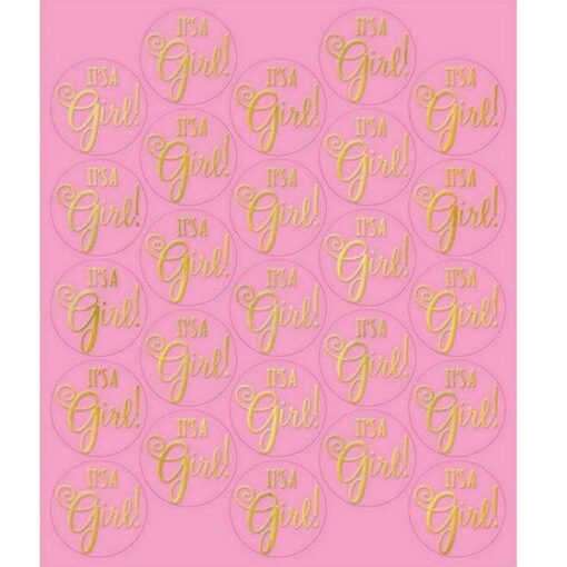 It'S A Girl Baby Shower Sticker Seals