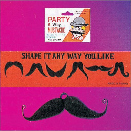 Six-Way Moustache Black