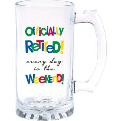 Officially Retired Glass Tankard