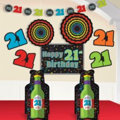 21st Brlliant Birthday Room Decor Kit