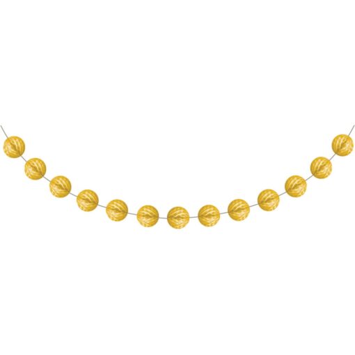 Sb Yellow Mini Honeycomg Garland 9Ft