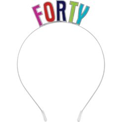 40th Metal Headband
