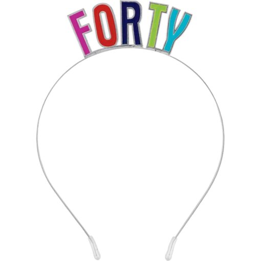 40Th Metal Headband
