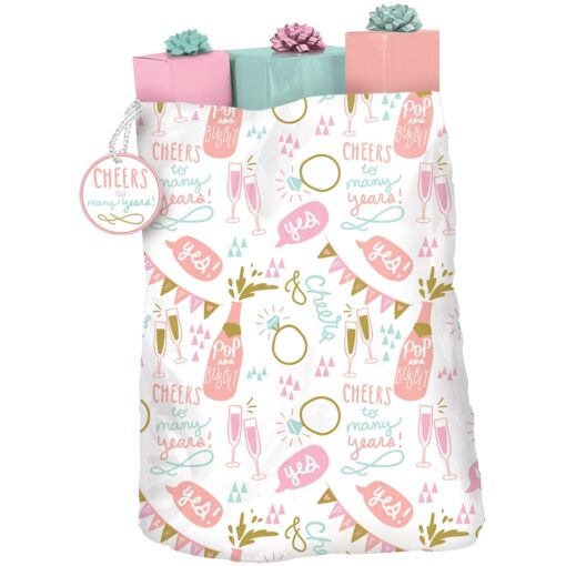 Champagne Wedding Jumbo Gift Sack