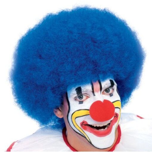 Clown Wig Deluxe Blue