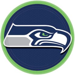 Seattle Seahawks Plates RND 9" 8CT