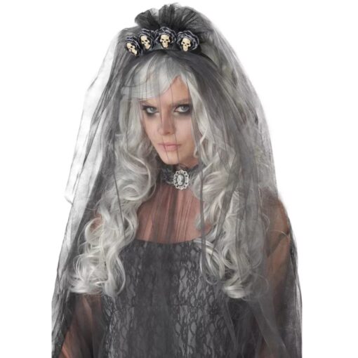 Dead Bride Light Grey Wig