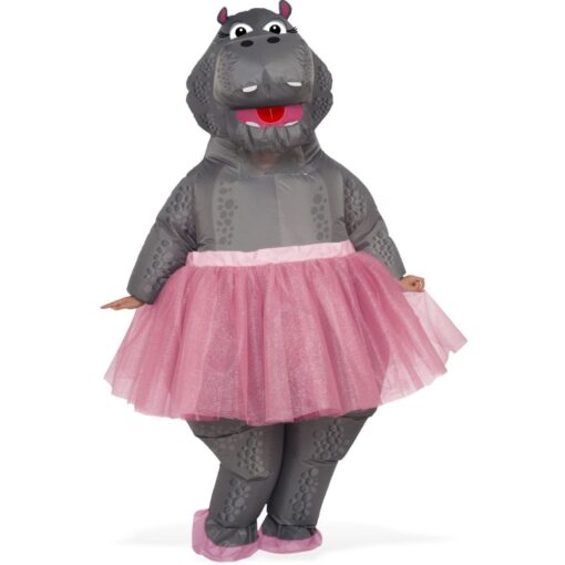 Hippo W/Tutu Infatable Costume Adult