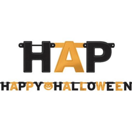 Happy Halloween Light Up Hinged Banner