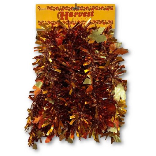 Fall Harvest Tinsel Garland 8Ft