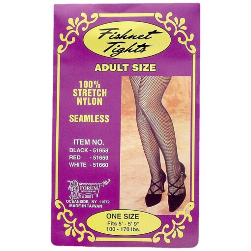 Fishnet Tights Black Adult Xl