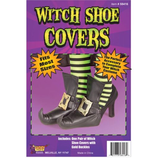 Witch Shoe Covers Gold