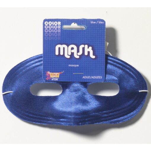 Domino Mask Blue Satin