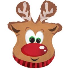 26" SHP Reindeer Head Foil Balloon