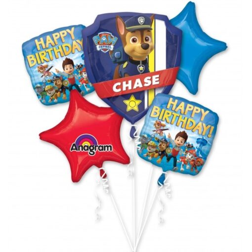 Bqt Paw Patrol Bday Foil Balloons 5Pcs