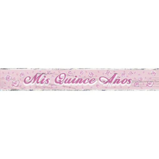 Quince Anos Foil Banner 12Ft