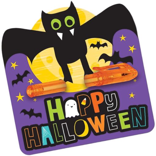 Bat Halloween Invites W/ Mini Pens 12Pcs