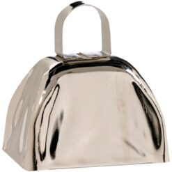 Cow Bell Silver 3" x 3" Ea