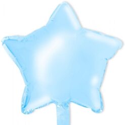 18" STR Shiny Baby Blue Foil Balloon