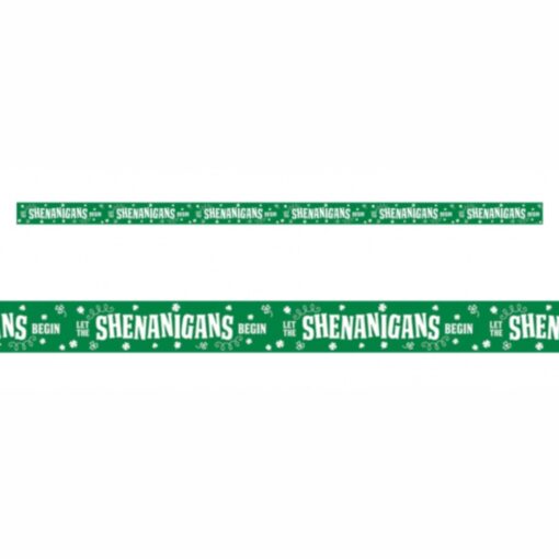 St Patricks Day Let The Shenanigans Begin Party Tape