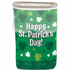 St Patricks Pop Up Trash Bin / Fling Bin