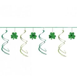 Shamrock Foil Swirl Garland 12FT