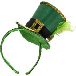 St Patrick's Day Feather Top Hat Headband