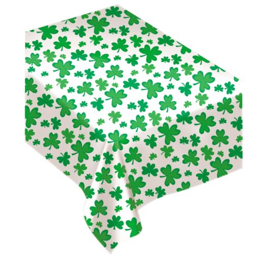 Shamrock Flannel Backed Vinyl Table Cover