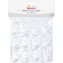 Table Cover Clips Clear 24pcs