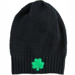 Black Beanie w/Shamrock