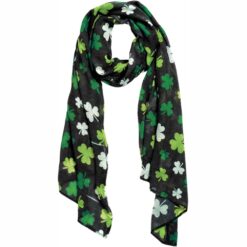Black w/Shamrocks Scarf