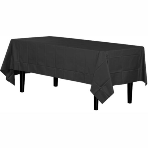 Black Tablecover 54X108 Plastic