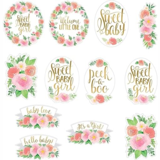 Floral Baby Cutouts