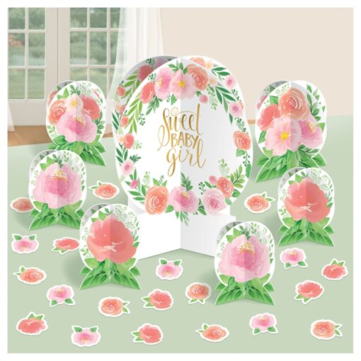 Floral Baby Centerpiece Table Decor Kit