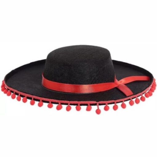 Spanish Hat W/Ball Trim